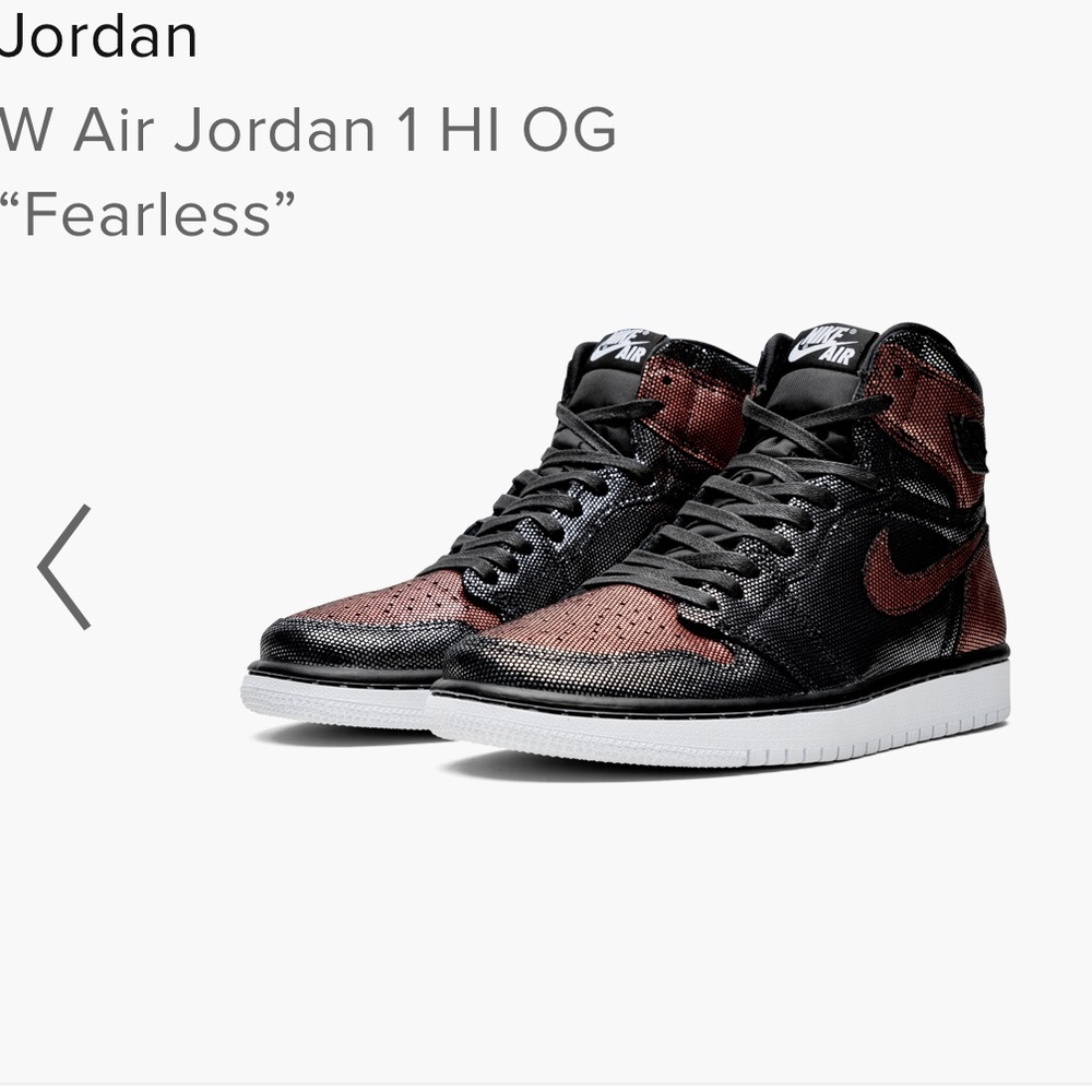 JORDAN 1 RETRO HIGH FEARLESS - METALLIC ROSE GOLD